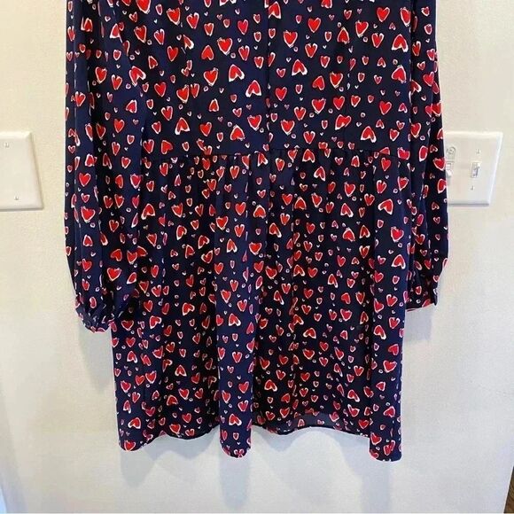 Popsugar long sleeve mini dress in size XXL heart print valentine - Picture 3 of 7